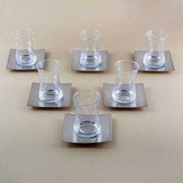 Jumbo Timeless Cubic 6'lı Çay Tabağı Seti