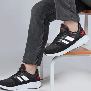 Jump 26605 Siyah Beyaz Erkek Günlük Sneaker Spor Ayakkabı