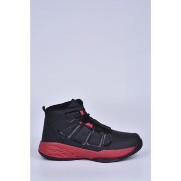 Jump 26626 Siyah Kırmızı Erkek Spor Ayakkabı