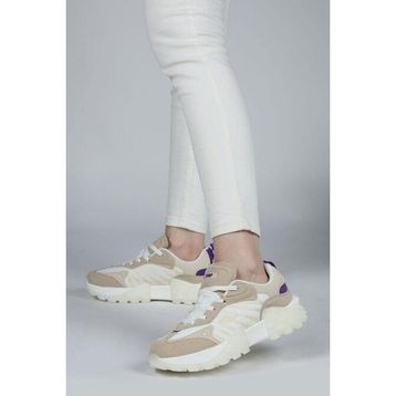 Jump 29092 Beyaz Bej Kadın Spor Ayakkabı