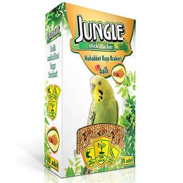 Jungle 10'lu Paket 10x30 gr Ballı Muhabbet Kuşu Krakeri