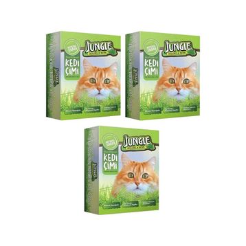 Jungle 3 Adet Kutulu Kedi Çimi