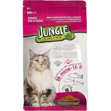 Jungle Kısırlaştırılmış Somonlu Yetişkin 4 x 500 gr Kedi Maması