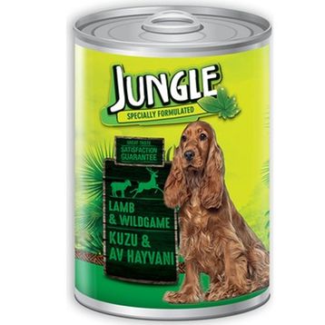 Jungle Kuzu Etli ve Av Hayvanlı 415 gr Yetişkin Köpek Konservesi