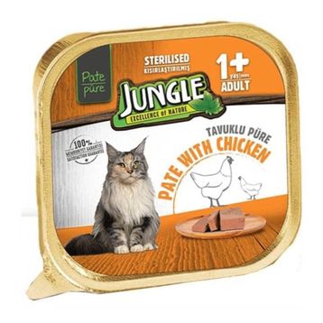 Jungle Tavuklu Ezme 3x100 gr Konserve Kısır Kedi Maması