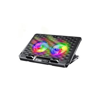 Juo 2200 RPM RGB Işıklı Gaming Çift Fan LED Laptop Soğutucu Stand