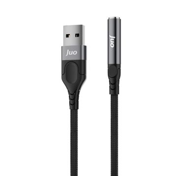 Juo 3.5 mm USB-A to Jack Kulaklık Mikrofon Aux Dönüştürücü Harici Ses Kartı