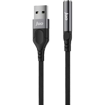 Juo 3.5 mm USB-A to Jack Kulaklık Mikrofon Aux Dönüştürücü Harici Ses Kartı