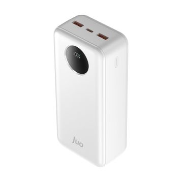 Juo 30.000 mAh 22.5W Beyaz Dijital Led Ekranlı Taşınabilir Hızlı Şarj Cihazı Powerbank
