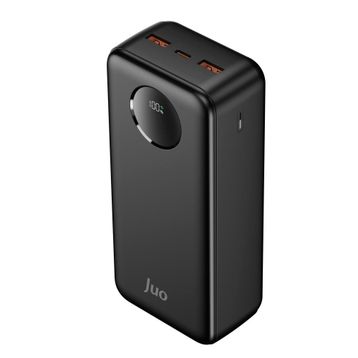 Juo 30.000 mAh 22.5W Siyah Dijital Led Ekranlı Taşınabilir Hızlı Şarj Cihazı Powerbank