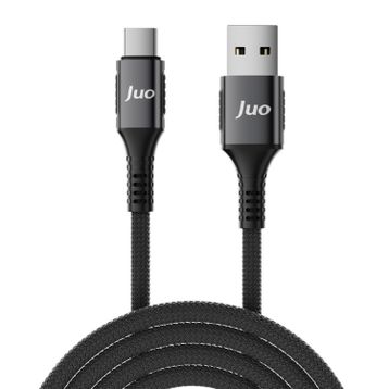 Juo 66W USB-A to Type-C Örgülü 2 mt Hızlı Şarj ve Data Kablosu
