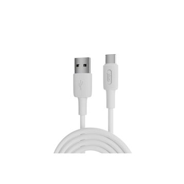 Juo 66W USB-A to USB Type-C Silikon Beyaz 1 mt Hızlı Şarj ve Data Kablosu