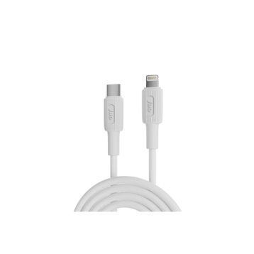 Juo iPhone iPad 27W USB Type-C to Lightning Beyaz 1 mt Silikon Hızlı Şarj ve Data Kablosu