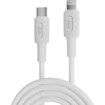 Juo iPhone iPad 27W USB Type-C to Lightning Beyaz 1 mt Silikon Hızlı Şarj ve Data Kablosu