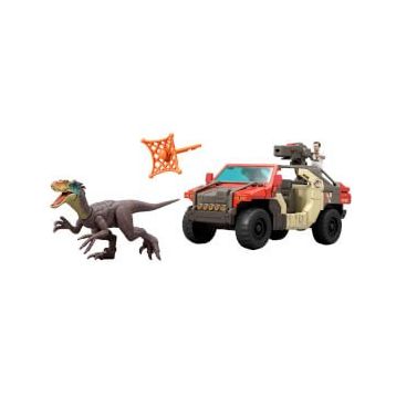 Jurassic World JGB59 Fırlatma ve Savaş Aracı Figürlü Oyun Seti