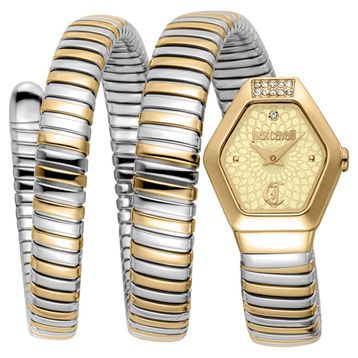 Just Cavalli Jc1l395m0055 Altın Rengi Metalik Gri Çelik Kadın Kol Saati