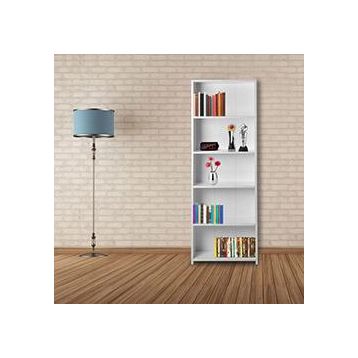 Just Home Eco Beyaz 5 Raflı Kitaplık