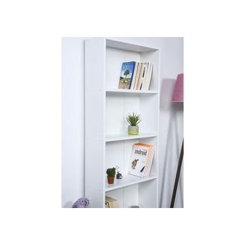 Just Home Eco Beyaz 5 Raflı Kitaplık