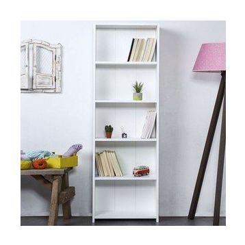 Just Home Eco Beyaz 5 Raflı Kitaplık
