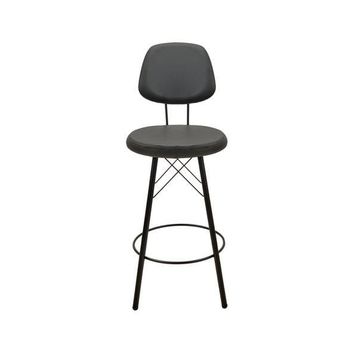 Just Home Soho Siyah 102,5x38x38 cm Metal Bar Taburesi