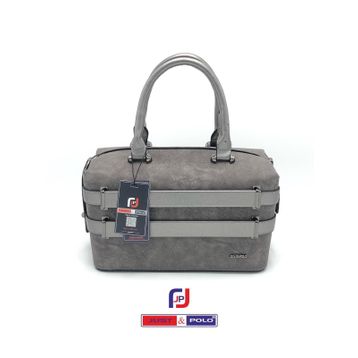 Just Polo 1998 Gri Renk Şık Kadın Omuz ve El Çantası