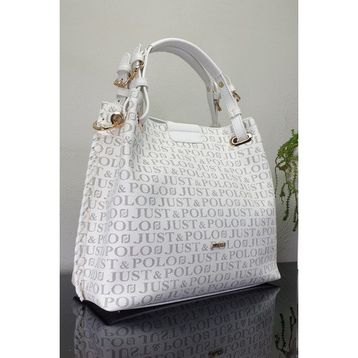 Just Polo 2180-GD Beyaz Kadın Omuz Çantası