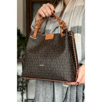 Just Polo 2180-GD Kahverengi Taba Kadın Omuz Çantası