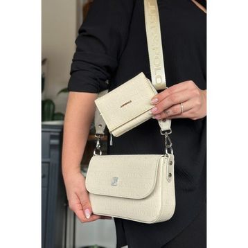 Just Polo 4090-GD Krem Kadın Omuz Çantası