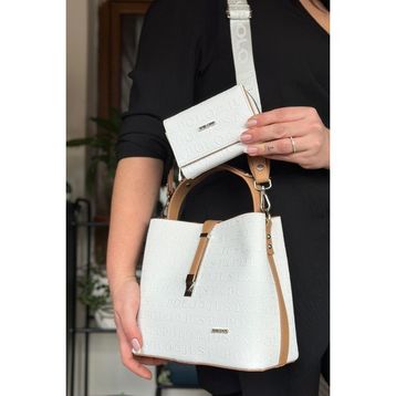 Just Polo LB-4002-7134P Beyaz Kadın Omuz Çantası