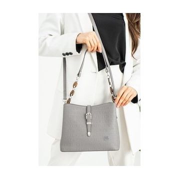 Just Polo MDS4014 Gri Kadın Omuz Çantası