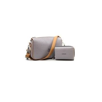 Just Polo MDS4036-1002 Gri Kadın Omuz Çantası Cüzdan Kombini