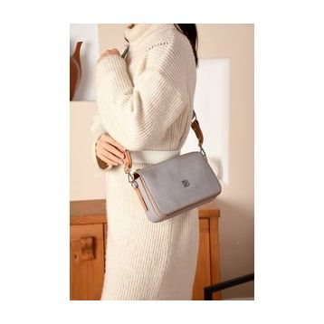 Just Polo MDS4036 Gri Kadın Omuz Çantası