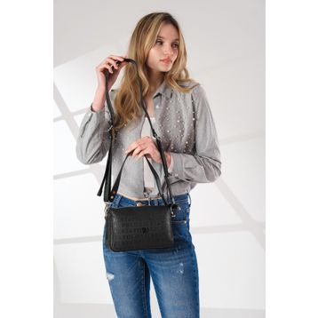 Just Polo MDS4090 Siyah Taba Kadın Omuz Çantası