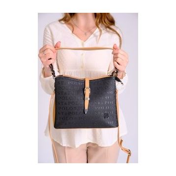 Just Polo PBU4014 Siyah Taba Kadın Omuz Çantası