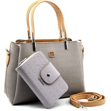 Just Polo PBU4018 Gri Kadın Omuz Çantası