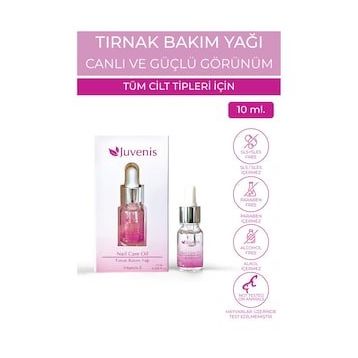 Juvenis 10 ml E Vitamini İçeren Güçlendirici ve Nemlendirici Spa Etkili Tırnak Bakım Yağı
