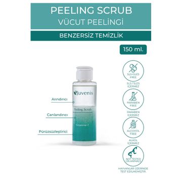 Juvenis Tüm Cilt Tiplerine E Vitaminli Canlandırıcı ve Arındırıcı 150 ml Vücut Peelingi