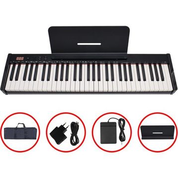 Jwin JTK-6103B Şarjlı Tuş Hassasiyetli 61 Tuşlu Org + Çanta + Pedal ve Adaptör