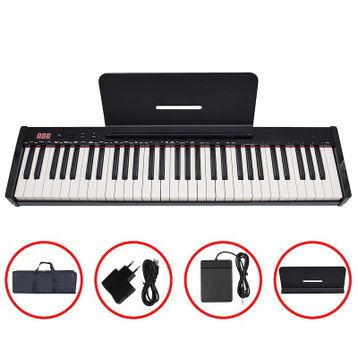 Jwin JTK-6103B Şarjlı Tuş Hassasiyetli 61 Tuşlu Org + Çanta + Pedal ve Adaptör