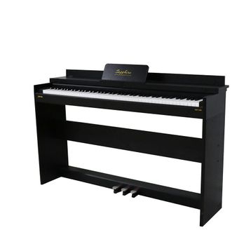 Jwin Siyah Sapphire SDP-140BK 88 Tuşlu Kapaklı Çekiç Aksiyonlu Dijital Piyano