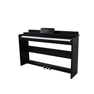 Jwin Siyah Sapphire SDP-140BK 88 Tuşlu Kapaklı Çekiç Aksiyonlu Dijital Piyano