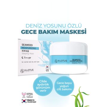 K-Lotus Beauty Deniz Yosunu Özlü 30 ml Gece Bakımı Uyku Maskesi