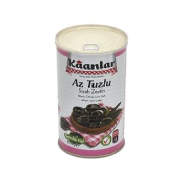 Kaanlar 800 gr Az Tuzlu Doğal Siyah Zeytin