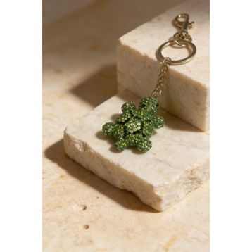 Kadın Yeşil Taşlı Kaplumbağa Charm