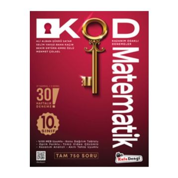 Kafa Dengi Yayınları 10. Sınıf Kod Matematik Kazanım Odaklı Denemeleri