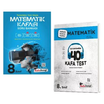 Kafa Dengi Yayınları - 8. Sınıf Matematik Kafası Soru Bankası + Matematik Kafa Test