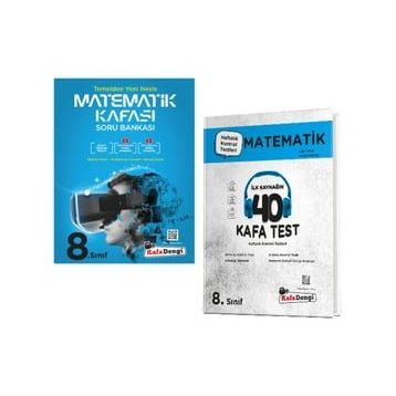 Kafa Dengi Yayınları - 8. Sınıf Matematik Kafası Soru Bankası + Matematik Kafa Test