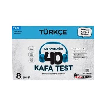 Kafa Dengi Yayınları 8. Sınıf Türkçe 40 Kafa Test