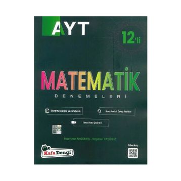 Kafa Dengi Yayınları YKS AYT Matematik 12'li Deneme