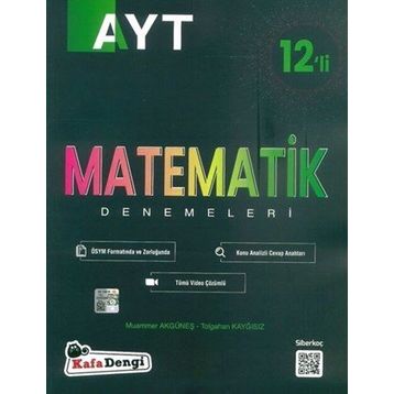 Kafa Dengi Yayınları YKS AYT Matematik 12'li Deneme